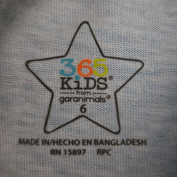 365Kids from Garanimals 3 Piece Shark Outfit Size 6 NWT 2 shirts 1 pair pants - Picture 9 of 16